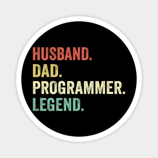 Husband Dad Programmer Legend Magnet